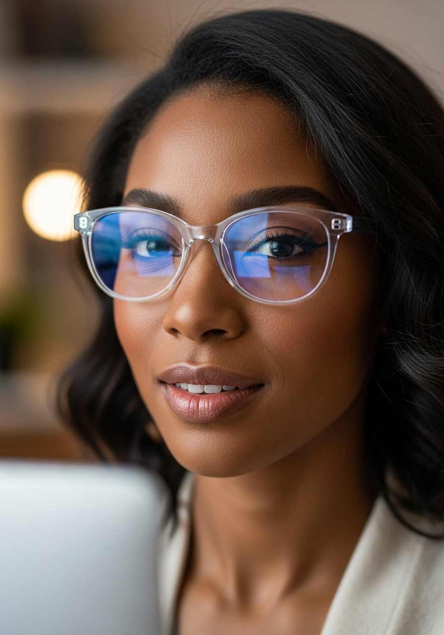 fashionable blue light glasses