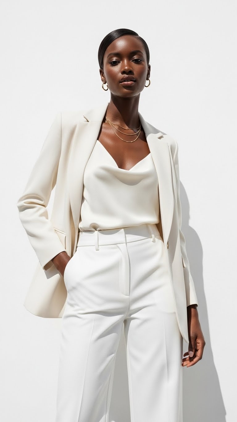 All-White Ensemble fashion