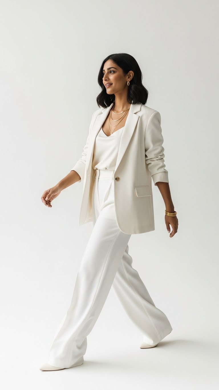 All-White Ensemble fashion