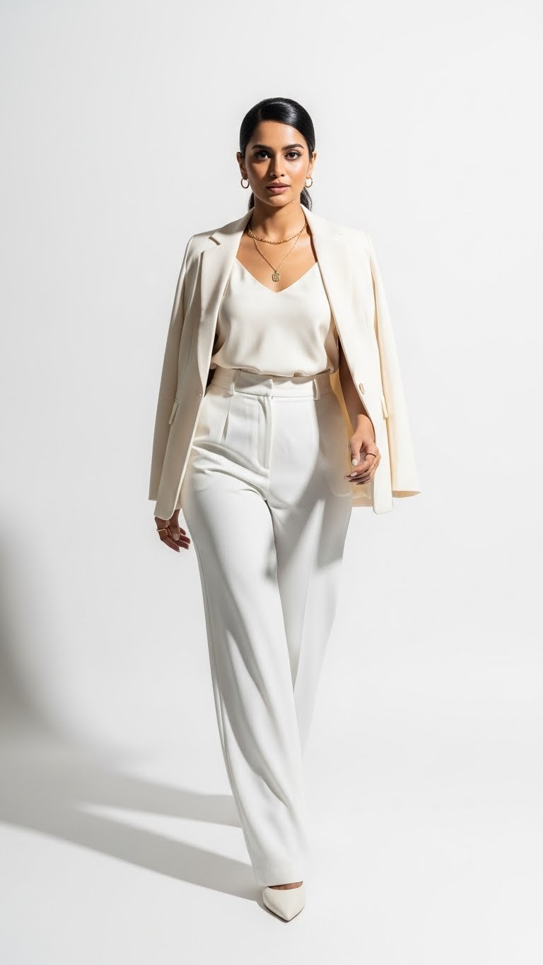 All-White Ensemble fashion