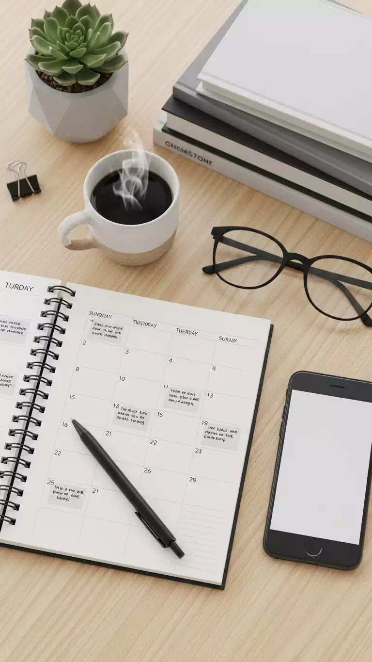 "Fashion goals tracker new year style resolutions planner"