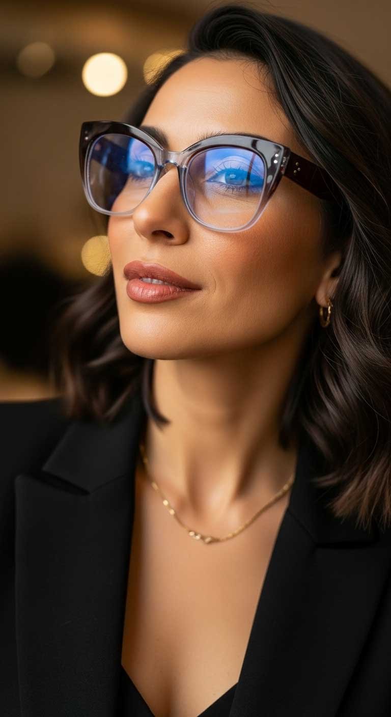 designer blue light glasses